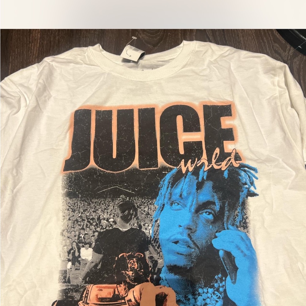 White Juice WRLD Graphic T-Shirt